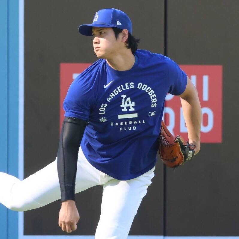 大谷翔平4打數掛零 道奇讓膝蓋多休一天未進牛棚
