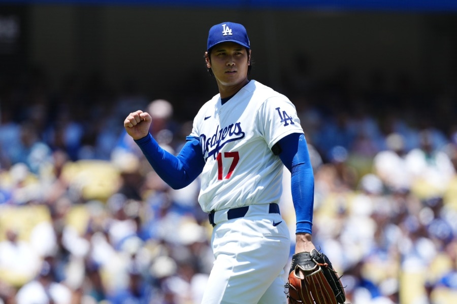 大谷翔平手指流血照投6局拿第7勝 道奇5比4橫掃光芒