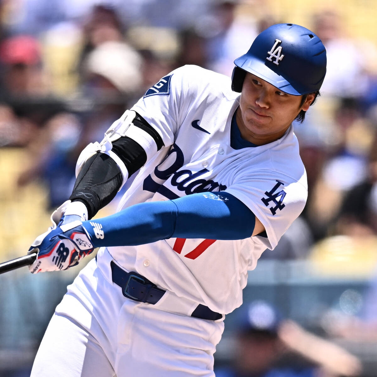 大谷翔平敲180公里強勁安打跑回追分 道奇10連戰最終戰拚連2場開轟